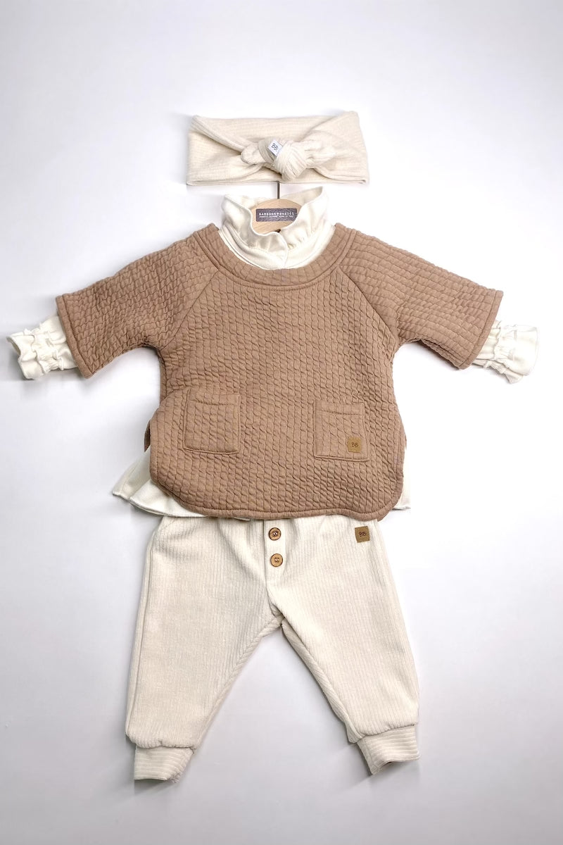 BAMBOOM Maglia Poncho bimba - 30363 - cammello