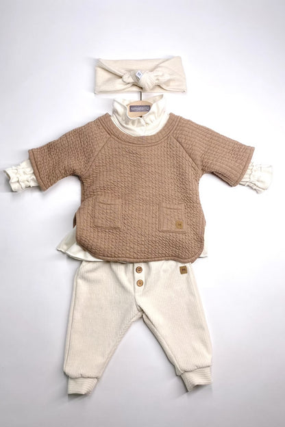 BAMBOOM Maglia Poncho bimba - 30363 - cammello