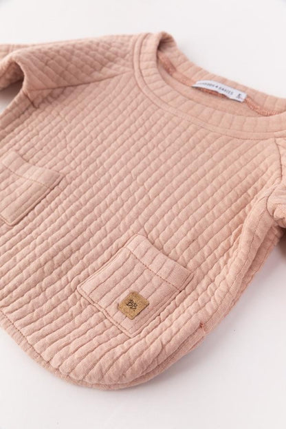 BAMBOOM Maglia Poncho bimba - 30356 - rosa antico scuro