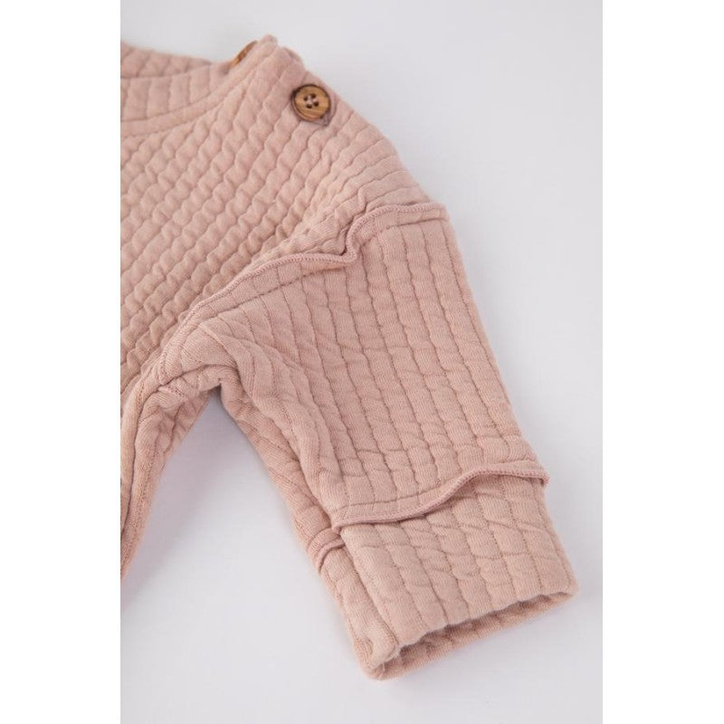 BAMBOOM Maglia Poncho bimba - 30356 - rosa antico scuro