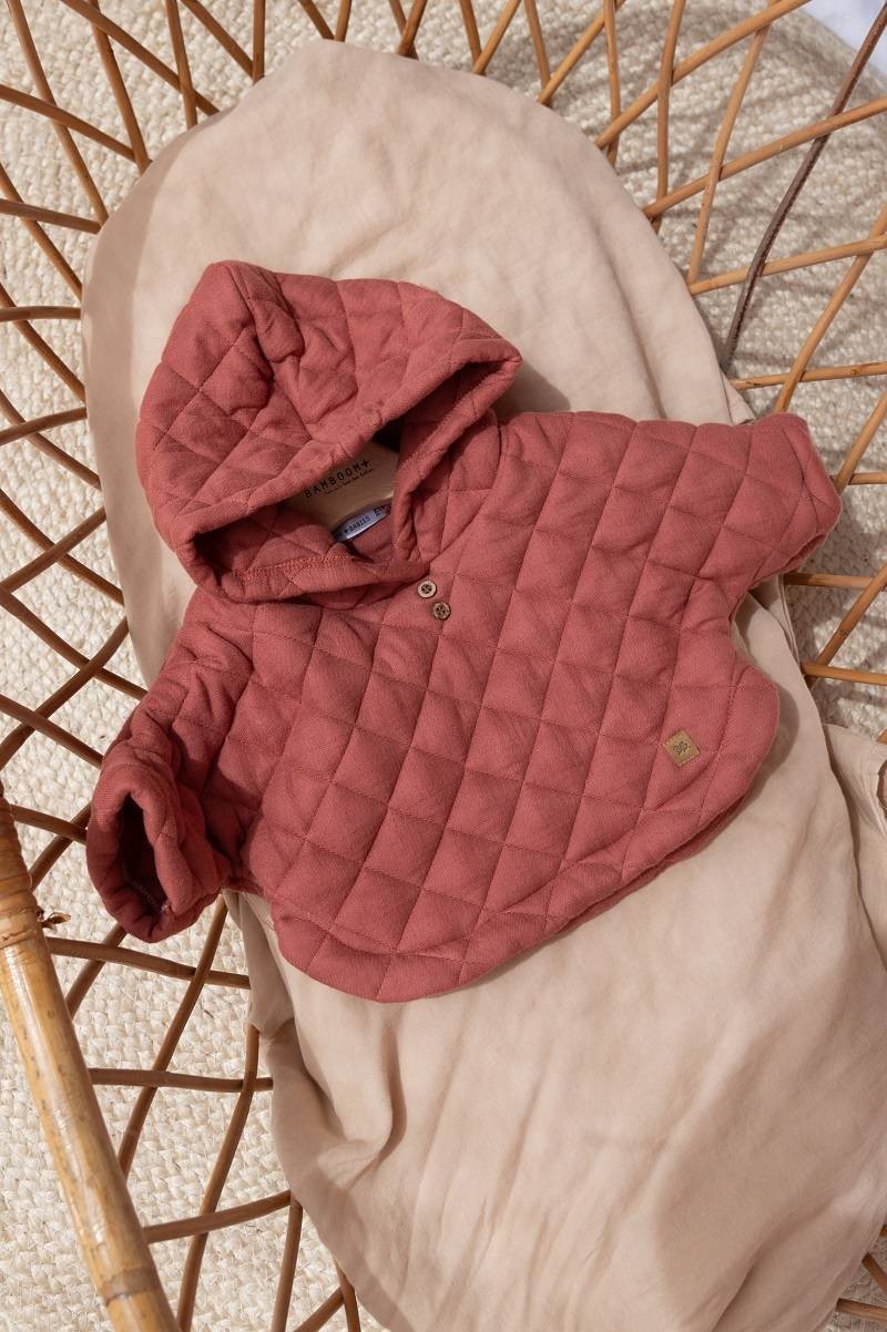 BAMBOOM Maglia Poncho Padded - 395A - Wine Rose 58