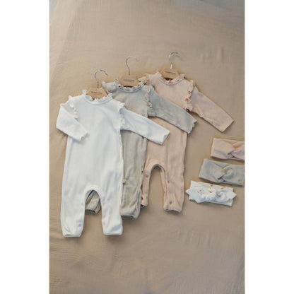 BAMBOOM Tutina a costine bimba - 678A - Soft Pink