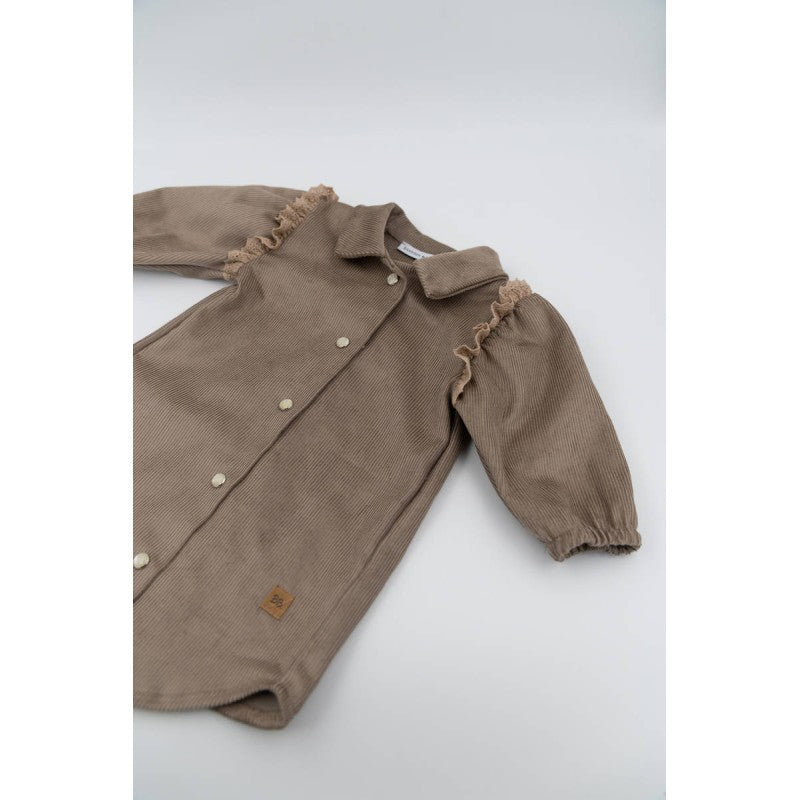 BAMBOOM Vestitino Camicia a Costine - 394 - Sabbia 29