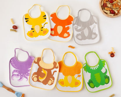 KIOKIDS - Set bavette settimanali (7pz) - colorazione 2
