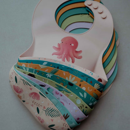 SASSI Bavaglino in silicone con tasca – ELEFANTE CHEWY