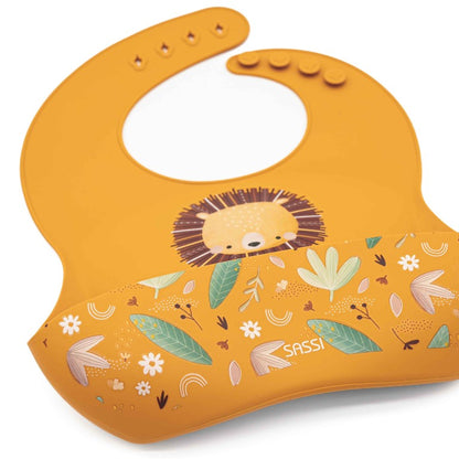 SASSI Bavaglino in silicone con tasca – Leone Chompy