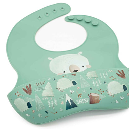 SASSI Bavaglino in silicone con tasca – ORSO MUNCHY