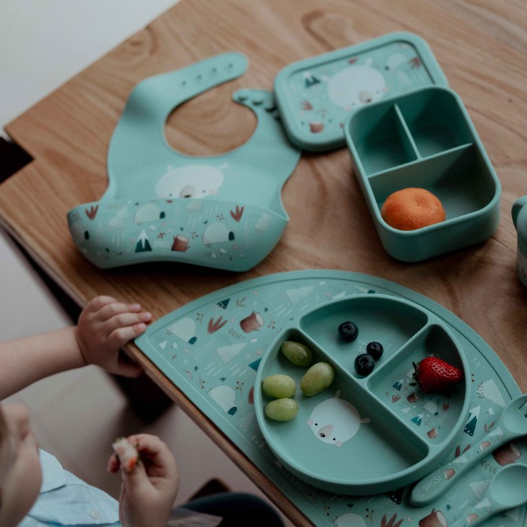 SASSI Bavaglino in silicone con tasca – ORSO MUNCHY