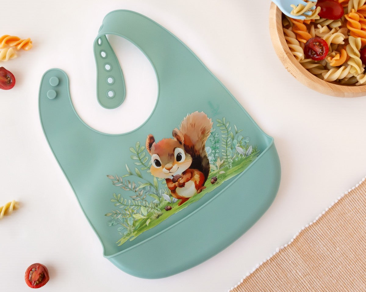 KIOKIDS - Bavaglino in silicone SCOIATTOLO