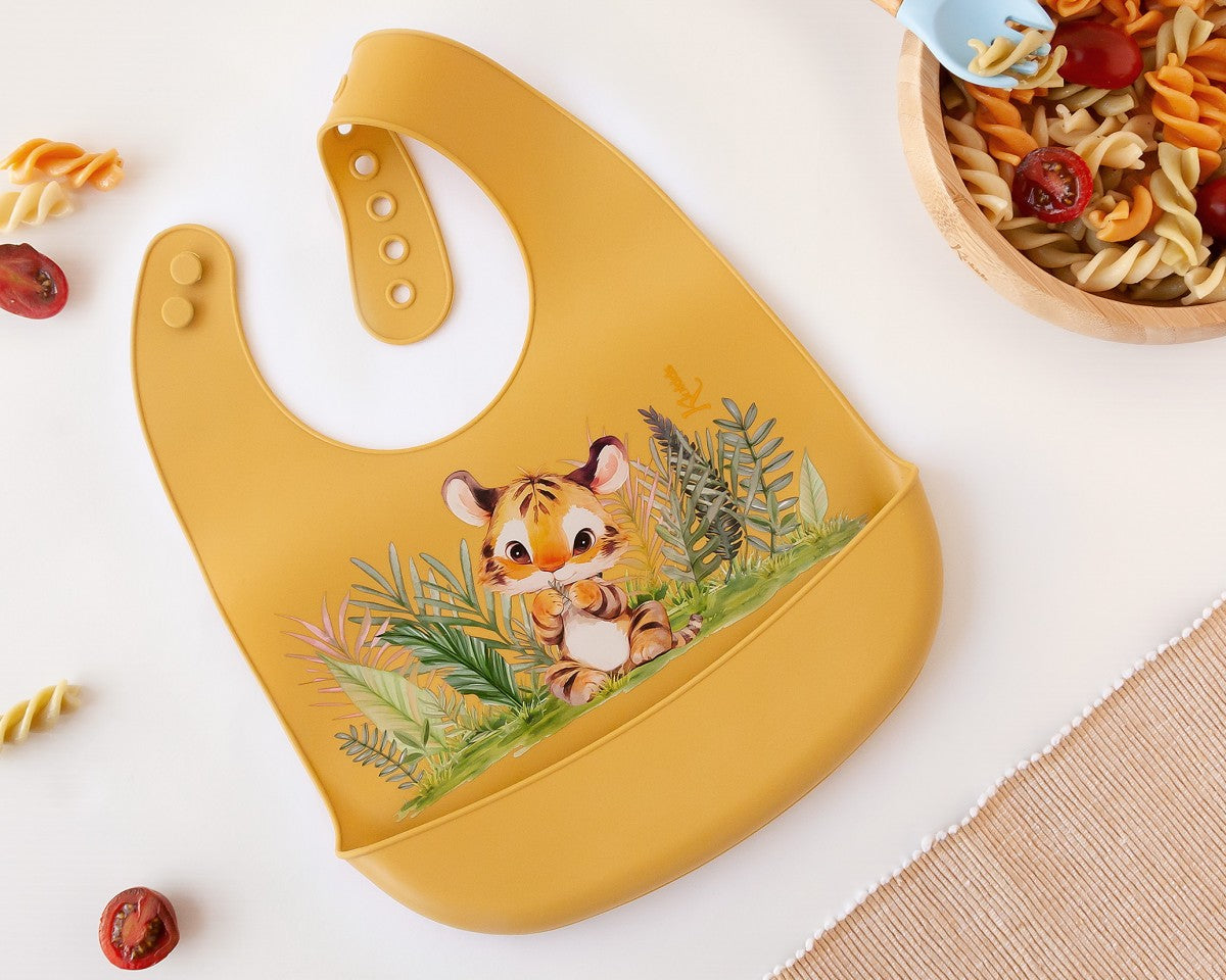 KIOKIDS - Bavaglino in silicone TIGROTTO