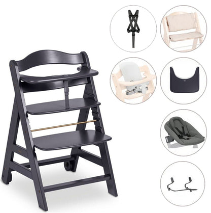 Hauck Set seggiolone evolutivo in legno Beta+ (6in1)