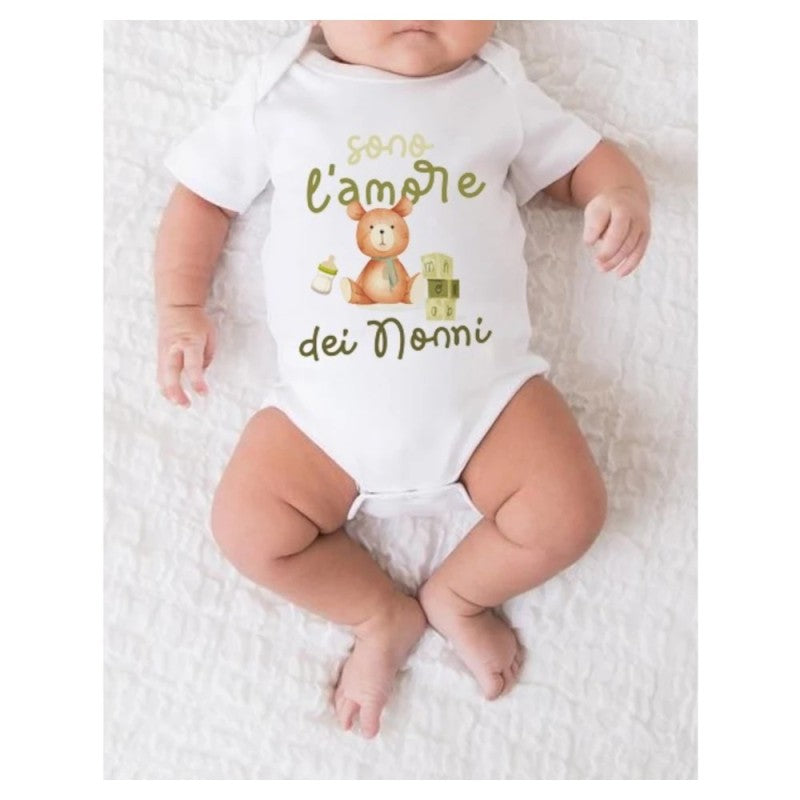 MELLA KIDS - Body con frase - Sono l'amore dei nonni