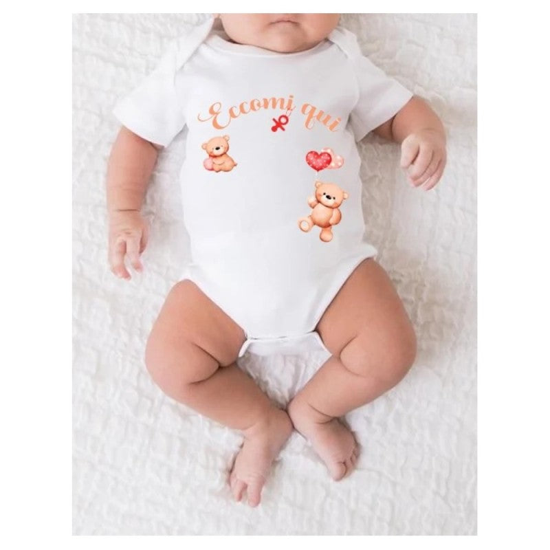 MELLA KIDS - Body con frase - Eccomi qui