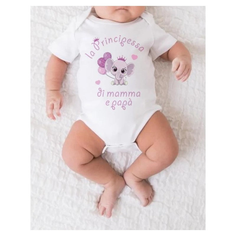 MELLA KIDS - Body con frase - La Principessa di mamma e papà