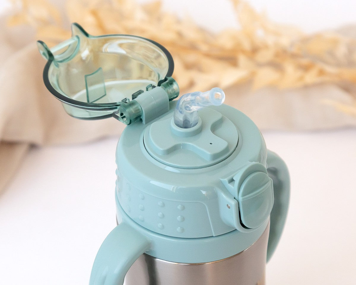 KIOKIDS - Thermos in acciaio con cannuccia SCOIATTOLO