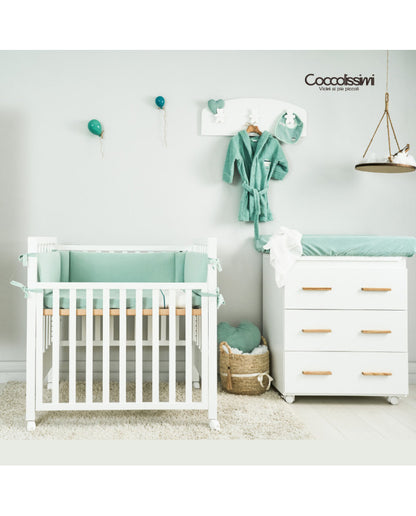 Coccolissimi - Bagnetto Fasciatoio mobile Dreamy 3 cassetti con coprifasciatoio in spugna OMAGGIO