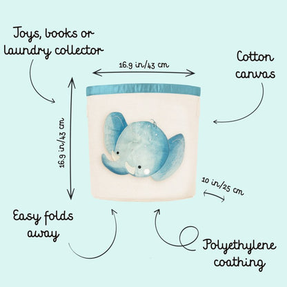 Sassi Cesto porta giochi e Porta biancheria - Elefante Chewy