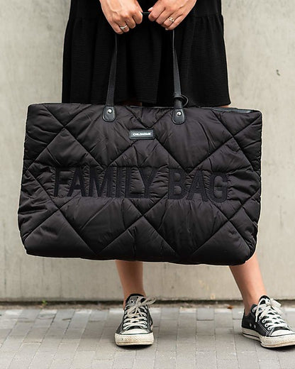 Childhome borsa Family Bag - Nero trapuntato
