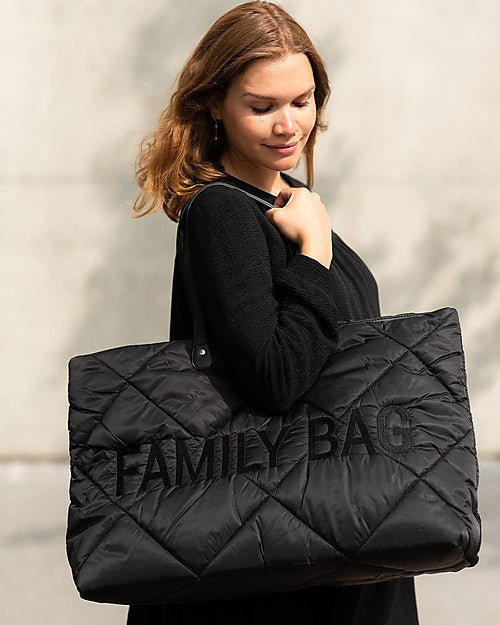 Childhome borsa Family Bag - Nero trapuntato