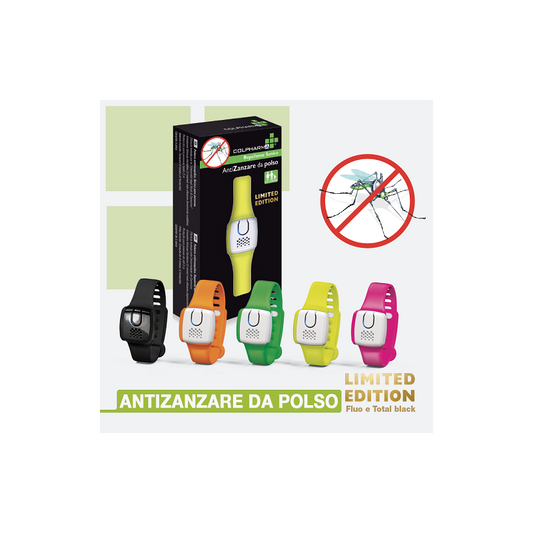 Colpharma antizanzare sonico da polso versione fluo