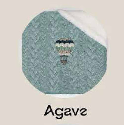 COCCOLISSIMI Lettino Coperta Trecce - Balloon agave
