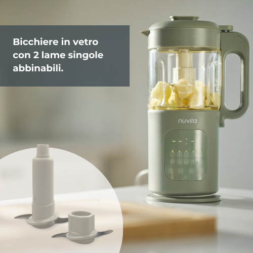 NUVITA - Cuocipappa multifunzione 7 in 1 Magic Pappa con Ricettario Nuvita Chef - 1967
