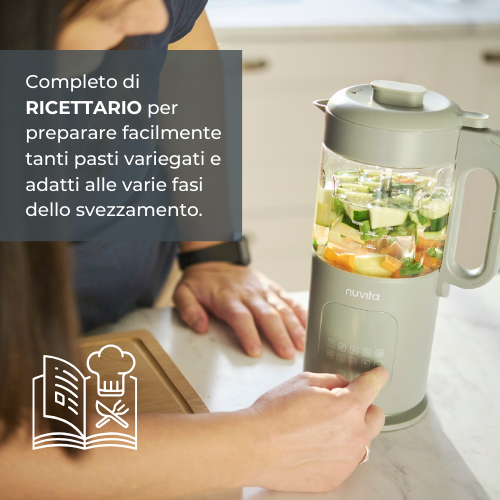 NUVITA - Cuocipappa multifunzione 7 in 1 Magic Pappa con Ricettario Nuvita Chef - 1967