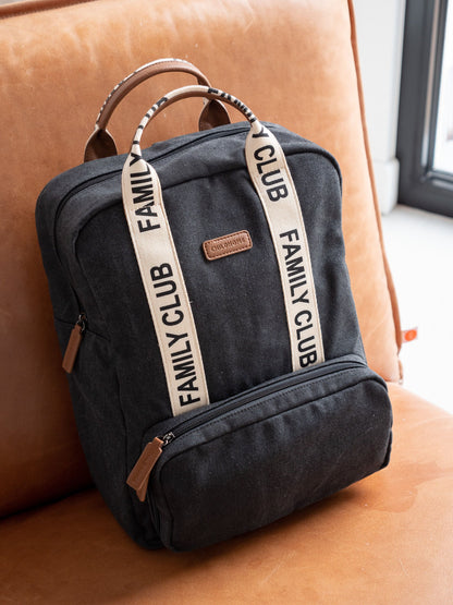 CHILDHOME Family Club zaino Signature Canvas black