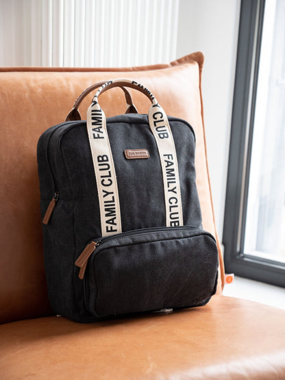 CHILDHOME Family Club zaino Signature Canvas black