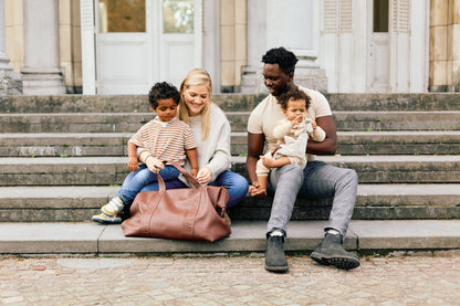 Childhome Mommy Bag Signature Simil Pelle Tabacco