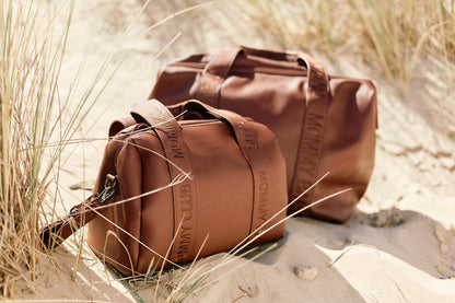 Childhome Mommy Bag Signature Simil Pelle Tabacco