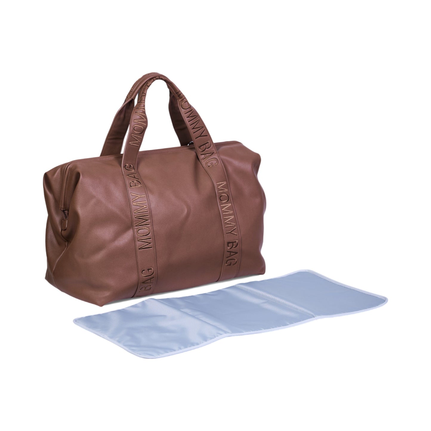 Childhome Mommy Bag Signature Simil Pelle Tabacco