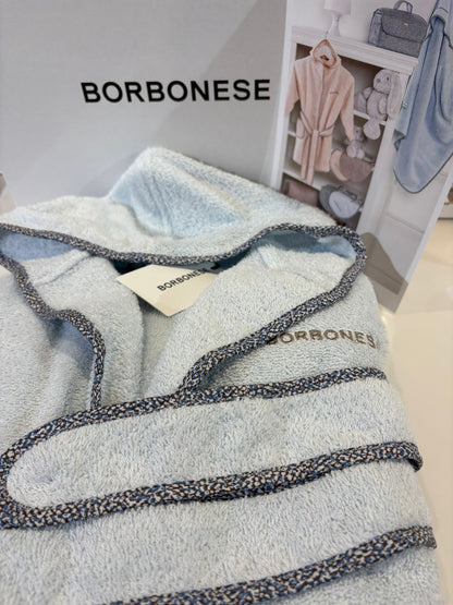 Borbonese Kids - 20 - Accappatoio con maniche - cobalto
