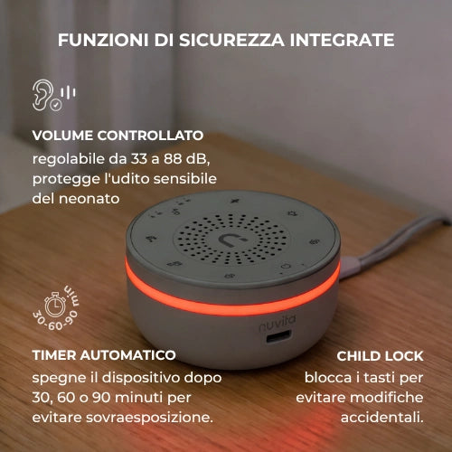 Nuvita - Diffusore di rumore bianco e luci notturne - Easy Dream 6620