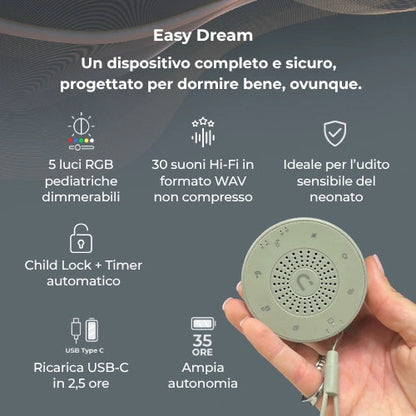 Nuvita - Diffusore di rumore bianco e luci notturne - Easy Dream 6620