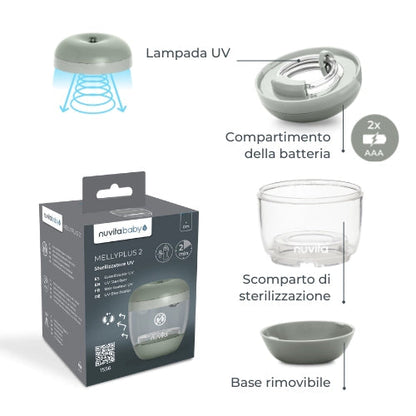 NUVITA - Sterilizzatore portatile a raggi UV - MellyPlus 1556