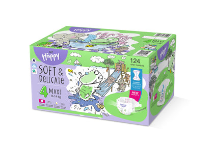 HAPPY - Pannolini tg.4 - DOUBLE PACK (2x62)