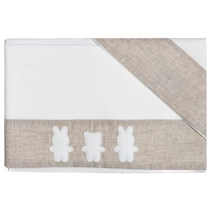 Coccolissimi Parure lettino - Paracolpi + Piumino sfoderabile + Set lenzuola 3pz - Tre Amici