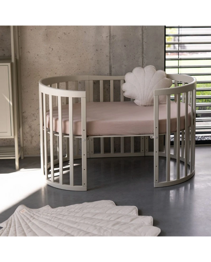 WALDIN - Culla EVOLUTIVA 7 in 1 con materassi - olive