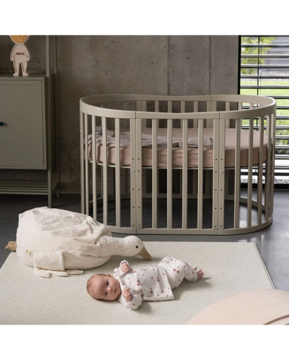 WALDIN - Culla EVOLUTIVA 7 in 1 con materassi - olive