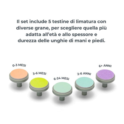 Nuvita Tagliaunghie e Limaunghie elettrico Trimmy - 1130