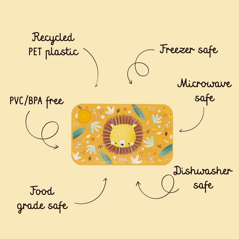 SASSI - Contenitore pappa Lunch Box in PET alimentare – THE LION