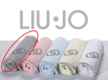LiuJo Copertina Orsetto Oval Glitter Liu Jo in caldo e morbido pile - perla