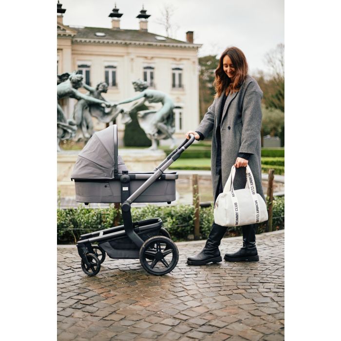 CHILDHOME Mommy Club borsa SIGNATURE TELA BIANCO - 402755