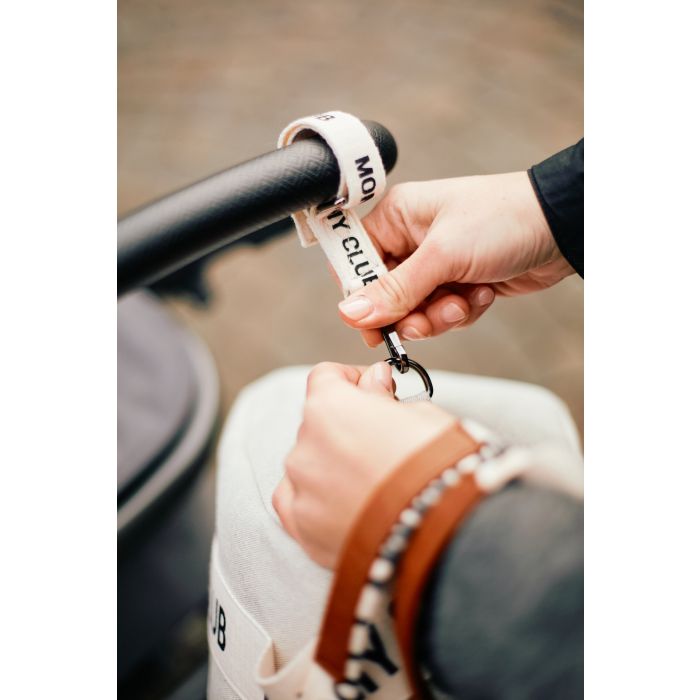 CHILDHOME Mommy Club borsa SIGNATURE TELA BIANCO - 402755