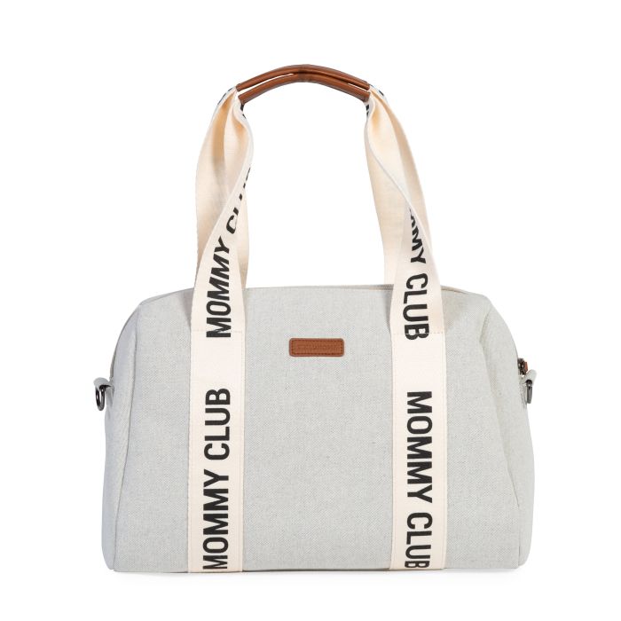CHILDHOME Mommy Club borsa SIGNATURE TELA BIANCO - 402755