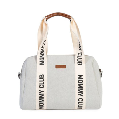 CHILDHOME Mommy Club borsa SIGNATURE TELA BIANCO - 402755