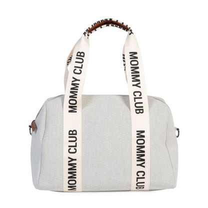 CHILDHOME Mommy Club borsa SIGNATURE TELA BIANCO - 402755
