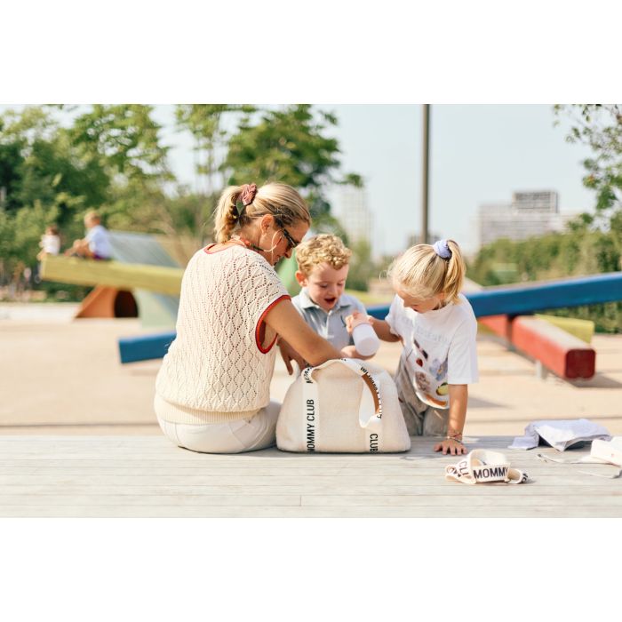 CHILDHOME Mommy Club borsa TEDDY ECRU