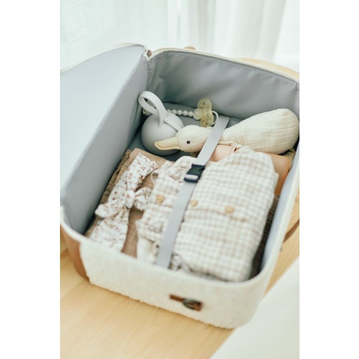 CHILDHOME Valigia Mini Traveller - Teddy Ecru - 402972